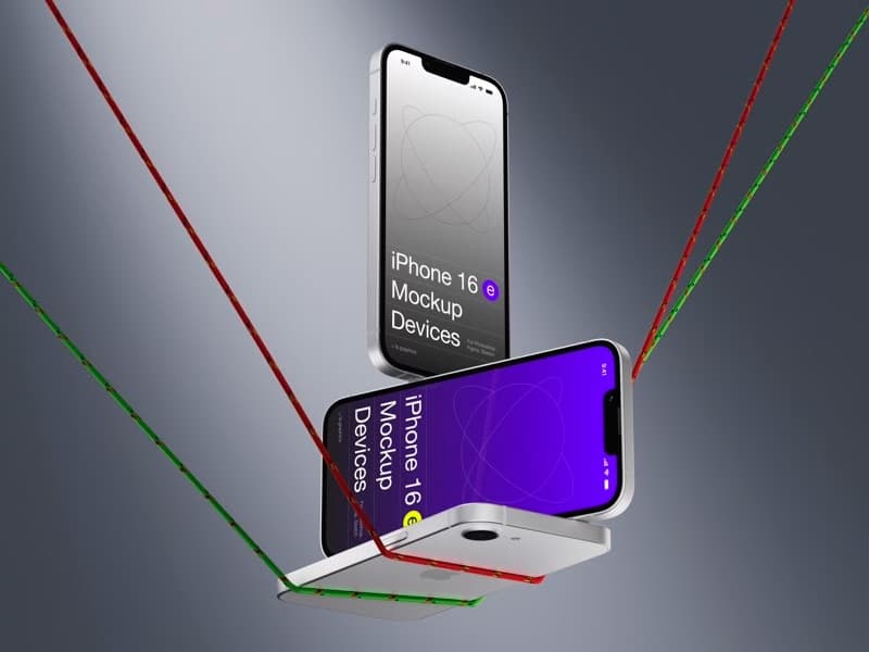 Z-Mockups, iPhone 16e, Scene 09