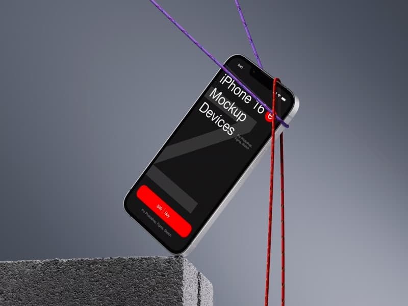 Z-Mockups, iPhone 16e, Scene 08