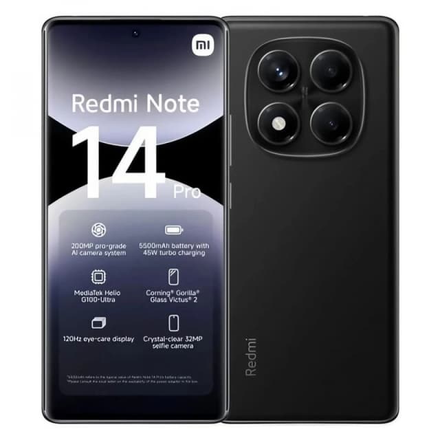 Xiaomi Redmi Note 14 Pro 12/256GB, Midnight Black