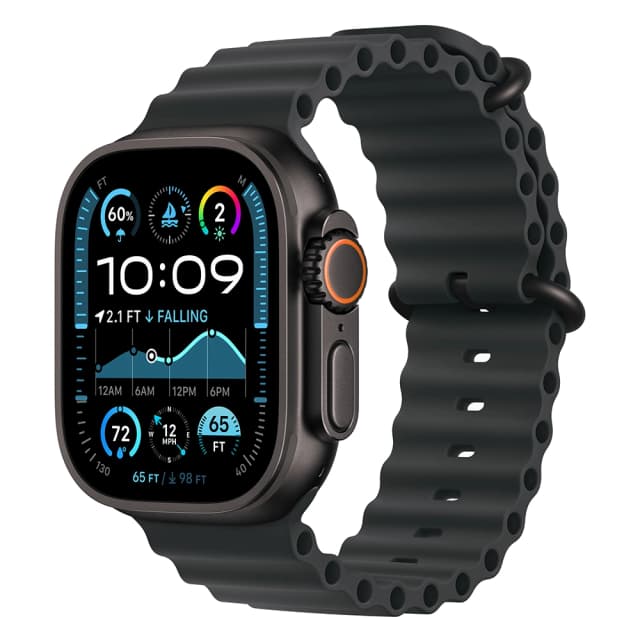 Apple Watch Ultra 2 (2024) 49mm Black Titanium Ocean Band Black