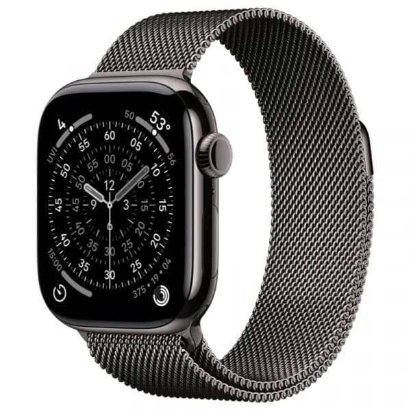 Apple Watch Series 11 GPS + Cellular, 46 мм, Slate Titanium, Миланская петля "Slate", M/L (MFD44)